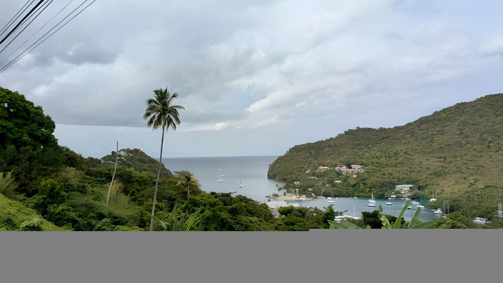 Panoramic viewpoint St. Lucia